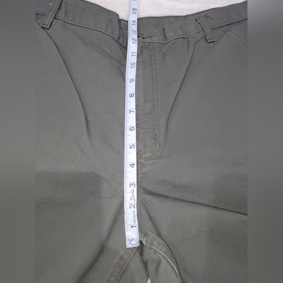 Carhartt Olive Green Chinos Classic Style - Picture 7 of 12